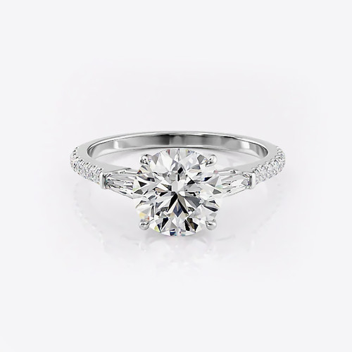 White gold engagement - gold, ring