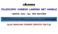OKUMA 2mt TELESCOPIC CARBON LANDING NET HANDLE FOR BARBEL PIKE CARP 36" 42" 50"