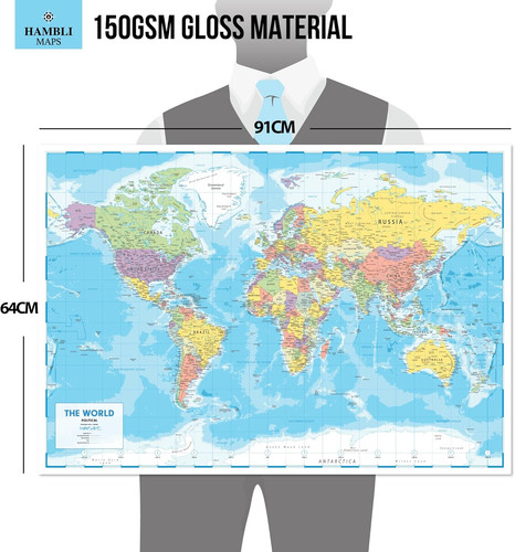 Large world map - world,