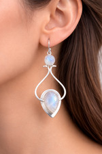 Natural rainbow moonstone - natural,