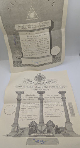 Master mason certificate - master,