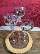  Long Stem Wine Glass Crackle