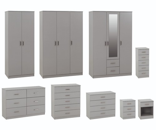 Dakota light grey bedroom - grey,