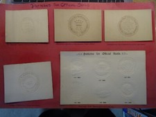 RARE,VICTORIAN  PATTERNS FOR OFFICIAL COMPANY SEALS X 10. SEE PHOTOS & DESCRITIO