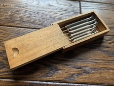 Norris London Antique Watchmaker Jewellers Flathead Screwdrivers Set 1920s-50s