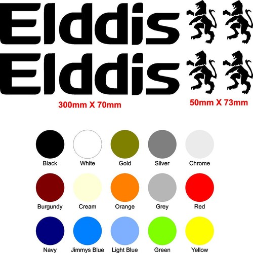 Elddis motorhome stickers set - elddis,