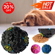 Pet Giggle Ball Tough Dog Treat Sound Activity Training Squeaky Chew Fun Toys