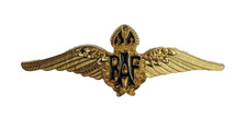 RAF ROYAL AIR FORCE SWEETHEART WINGS GILT ENAMEL BROOCH PIN BADGE ~ MOD APPROVED