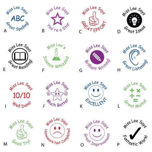 Teacher school stamp - teacher/school,