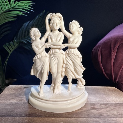 Three graces cast alabaster - graces,
