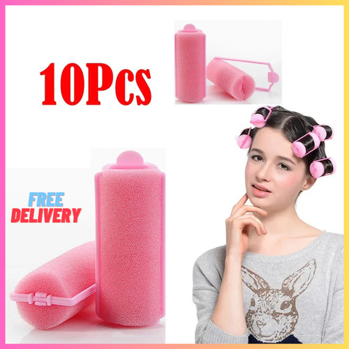 10x foam hair rollers soft - 10x,