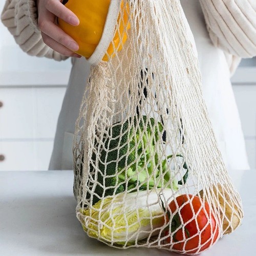 Mesh net bag reusable string - net,