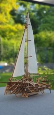 Model Ship Wooden Trimaran