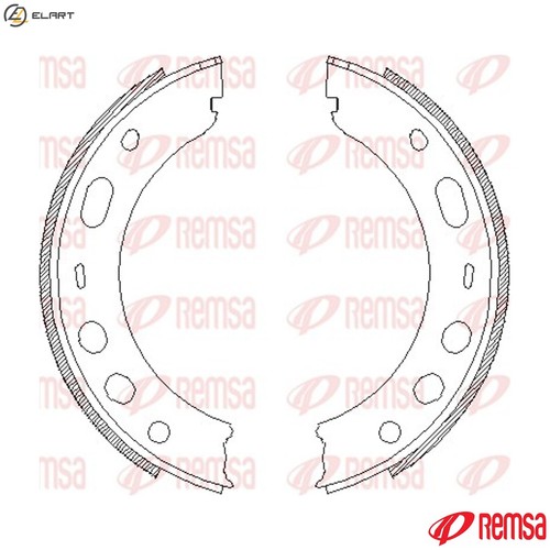 Brake shoe parking - shoe,