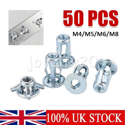 Jack nuts threaded - 50*,