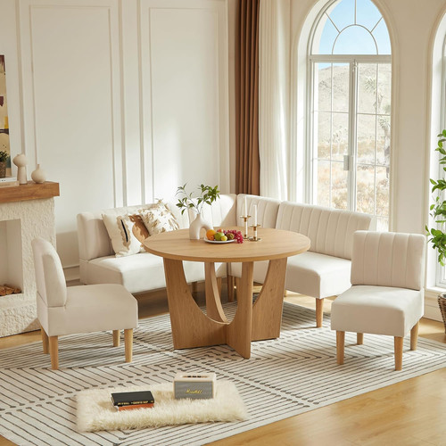 Round dining table - dining, set