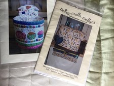 Daisy Chain patterns sewing machine cover and useful pot