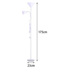 Modern 2 Way Floor Lamp Mother & Child Standard Lounge Reading Light LED Bulb