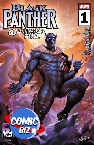 Black panther 60th anniversary - black,
