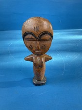Hand Carved Wooden African Ashanti Akuaba Fertility Doll Sculpture/Figure