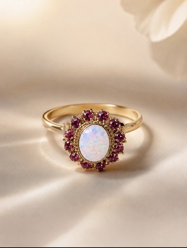 750 18ct yellow - ring, with