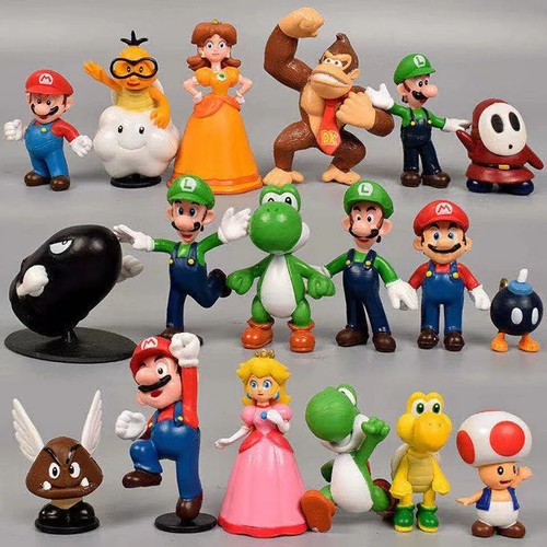 Pcs super mario mini figure - 18,