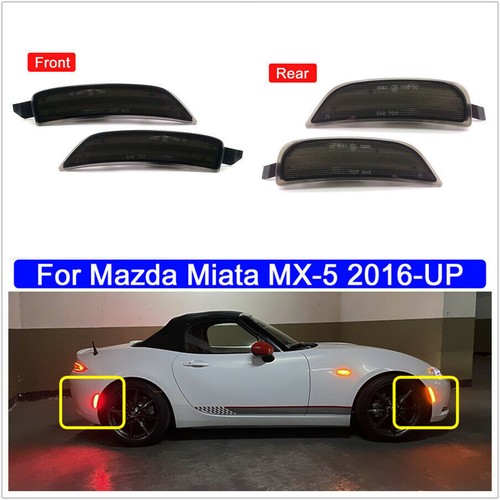 4pcs smoked lens led side - smoked,