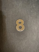 Polished Chrome Door Numbers & Letters 3" NUMBER 8