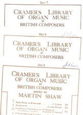 Cramer's Library of Organ Music by British Composers edited by Martin Shaw