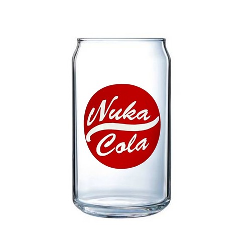 Nuka cola can glass - cola, glass|
