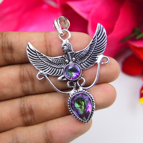 Mystic topaz gemstone handmade - mystic,