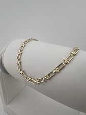 9ct Yellow Gold  Ladies Bracelet - 4.6mm Wide - 7.5 Inch - Full Hallmark & Box