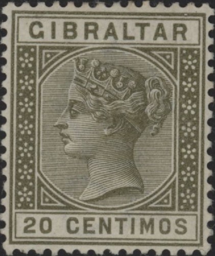 Gibraltar queen victoria 20c - victoria,