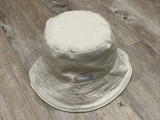 TRAIDCRAFT Reversible Tan Bucket Hat One Size Elephant Printed Design or Plain