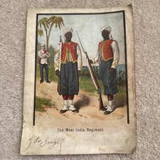 ANTIQ BOOKLET R SIMKIN MILITARY PRINTS INC WEST INDIA REGT ROYAL HORSE ARTILLERY