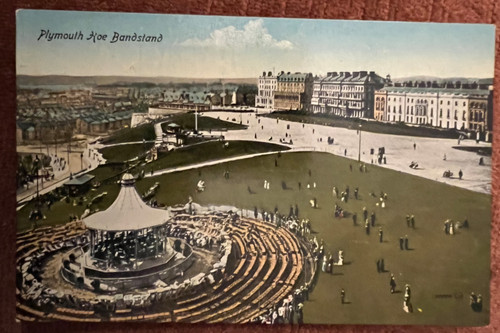Antique postcard plymouth hoe - antique,