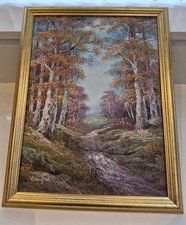 Oil Painting of a Mountain