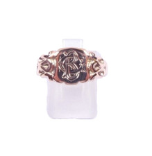 Rose gold signet ring 9ct Birmingham 1915 Size U