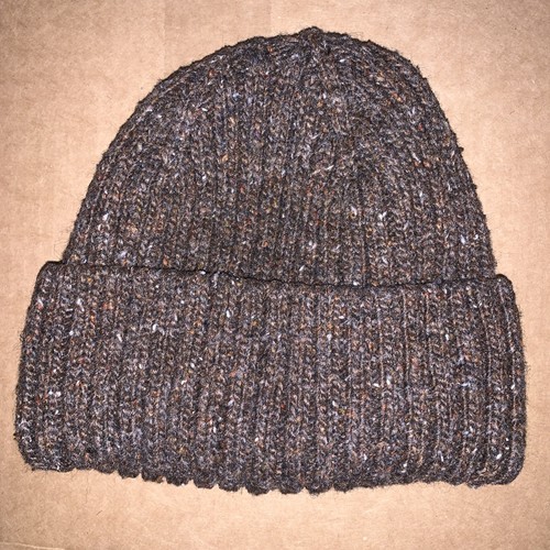 Zara brown knit beanie hat - brown,