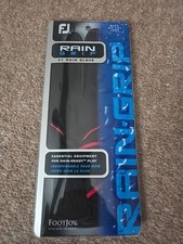 Footjoy Men's Regular Left Large Black Rain Grip Golf Glove