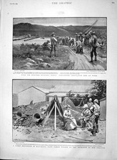 Old Antique Print 1900 Redvers