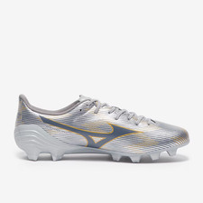 MIZUNO Mens Silver Alpha 2 FG