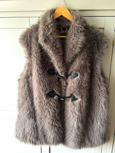 Mint velvet grey faux - velvet,