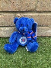 Official Glasgow Rangers FC Blue Maisie Teddy Bear With Scarf  7”  BNWT