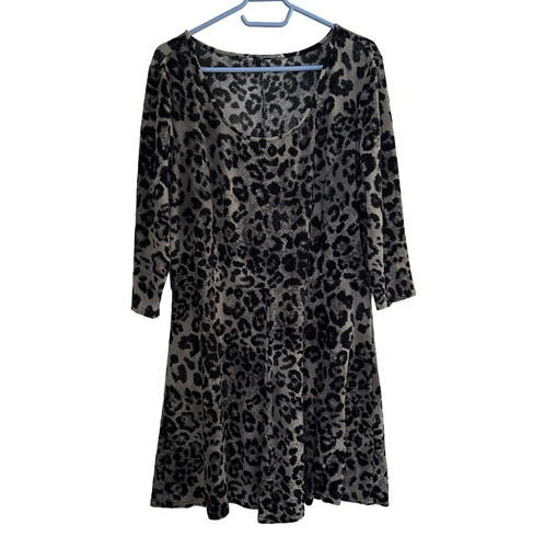 Debenhams grey black leopard - debenhams, grey/black