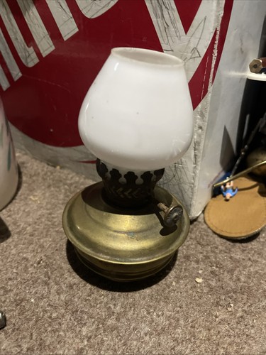 Miniature brass vintage oil - brass,