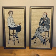 Mid-century Hand-stitched