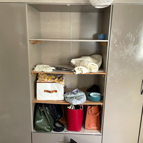 Grey high gloss - grey, freestanding