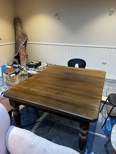 Antique oak extending dining - antique,