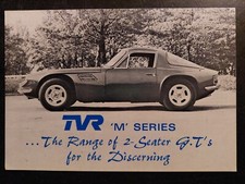 TVR M Series Sales Brochure 1972  1600M 2500M 3000M